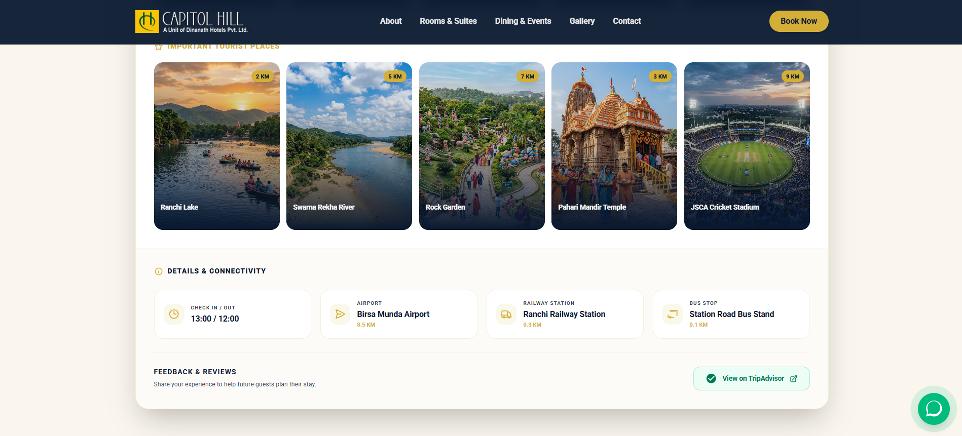Capitol Hotels Portal Screenshot 2