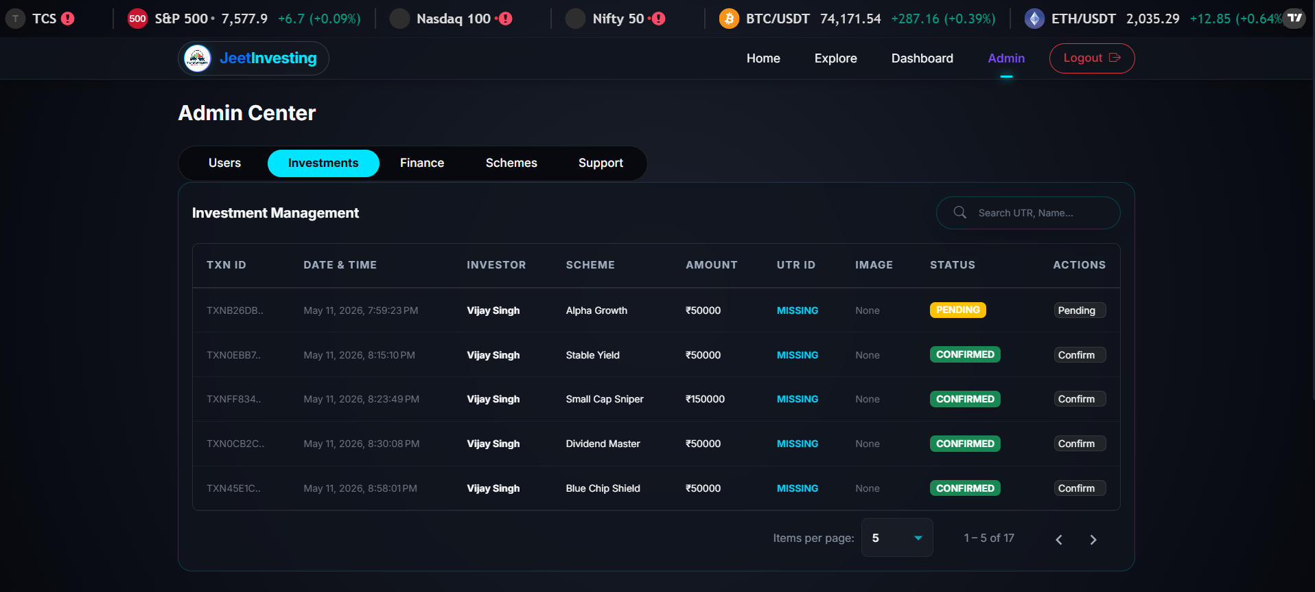 Jeet Investing Tracker Screenshot 3