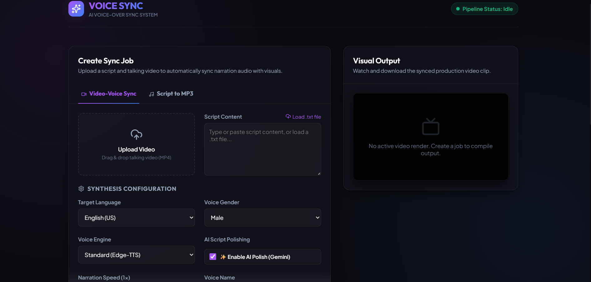Voice Cloning Service Screenshot 1